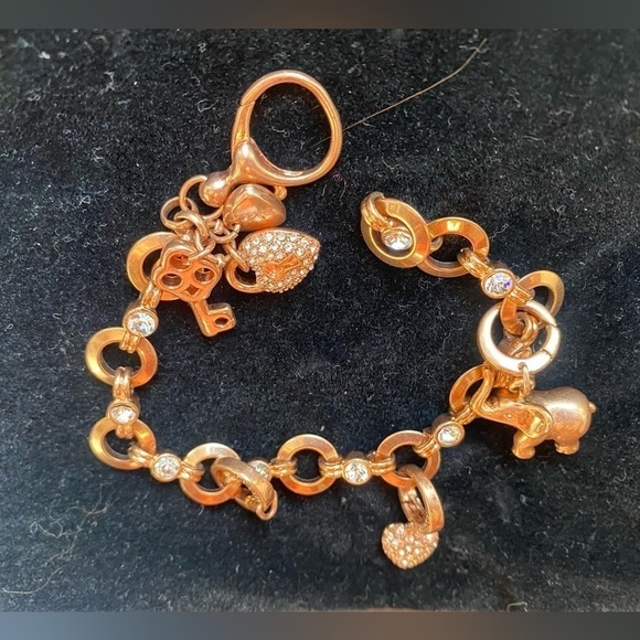 Fossil Rose Gold Charm Bracelet - Picture 6 of 8